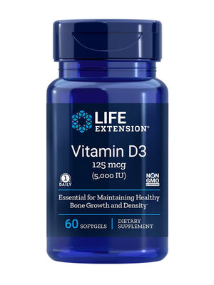 Life Extension Vitamin D3, 5000 IU - 60 softgels