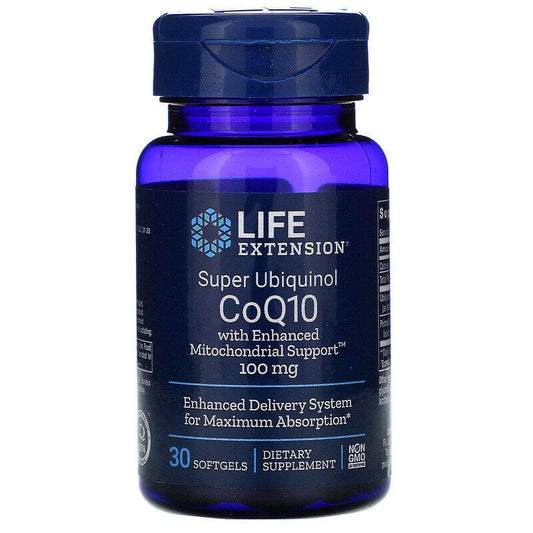 Life Extension Super Ubiquinol CoQ10 with PQQ, 100 mg - 30 softgels