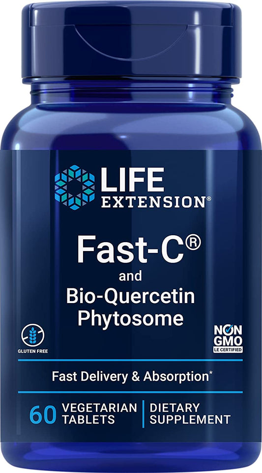 Life Extension Fast-C and Bio-Quercetin Phytosome - 60 vegetarian tabs