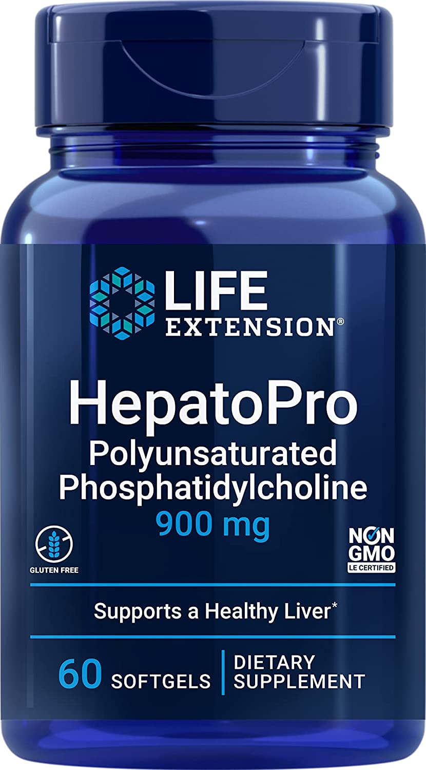 Life Extension HepatoPro Polyunsaturated Phosphatidylcholine, 900mg - 60 softgels