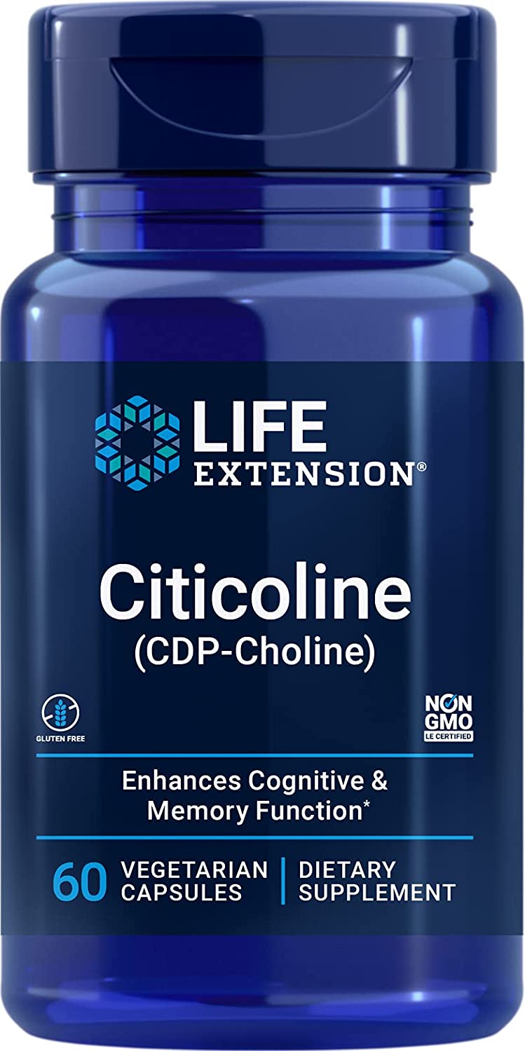 Life Extension Cognizin CDP-Choline Caps, 250mg - 60 vcaps
