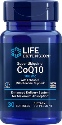 Life Extension Super Ubiquinol CoQ10 with Enhanced Mitochondrial Support, 100mg - 30 softgels