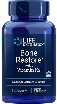 Life Extension Bone Restore with Vitamin K2 - 120 caps