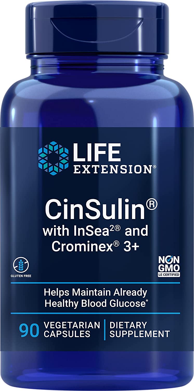 Life Extension CinSulin with InSea2 & Crominex 3+ - 90 vcaps