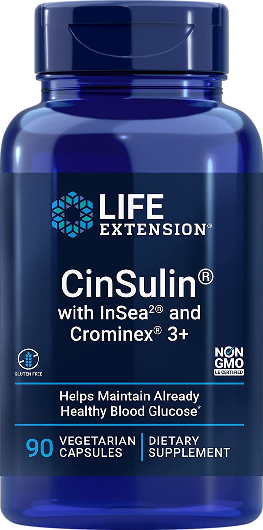 Life Extension CinSulin with InSea2 & Crominex 3+ - 90 vcaps
