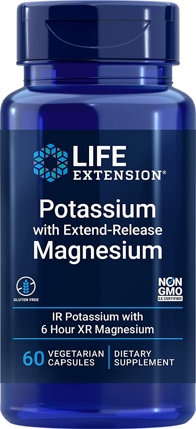 Life Extension Potassium with Extend-Release Magnesium - 60 vcaps