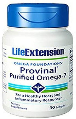 Life Extension Provinal Purified Omega-7 - 30 softgels (Pack of 2)