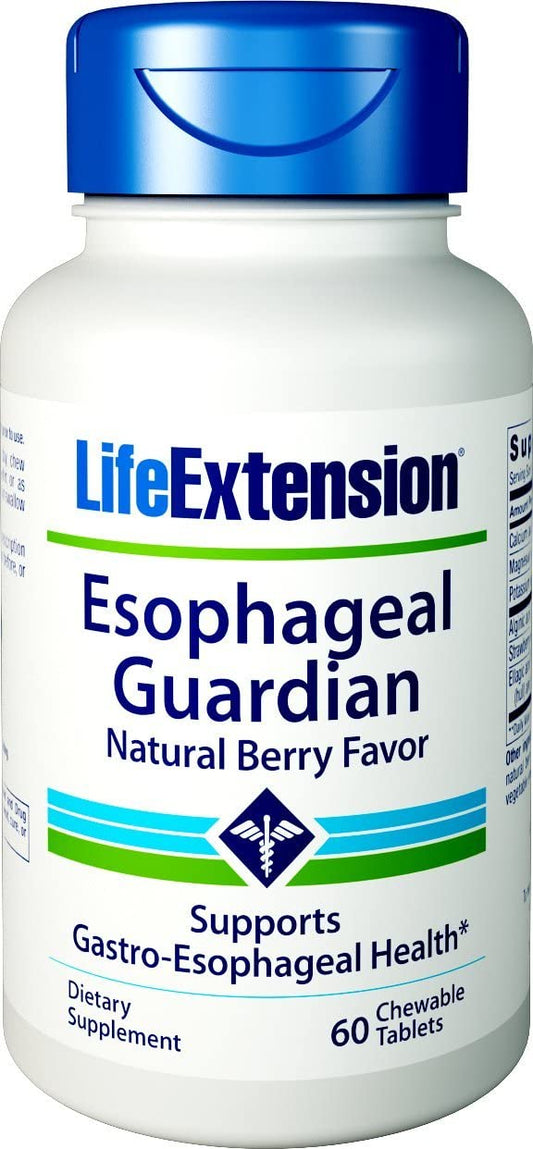Life Extension Esophageal Guardian, Berry Flavor - 60 vegetarian chewable tabs
