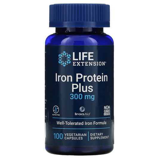 Life Extension Iron Protein Plus, 300mg - 100 caps
