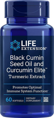 Life Extension Black Cumin Seed Oil and Curcumin Elite Turmeric Extract - 60 softgels
