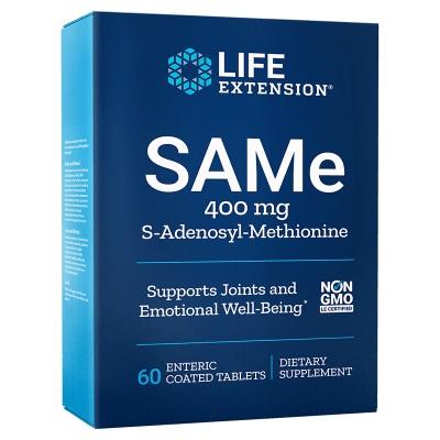 Life Extension SAMe S-Adenosyl-Methionine, 400mg - 60 enteric coated tabs