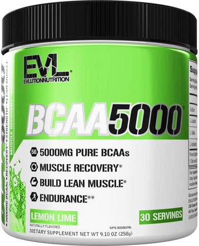 EVLution Nutrition BCAA 5000, Lemon Lime - 258g