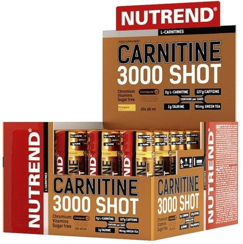 Nutrend Carnitine 3000 Shot, Pineapple - 20 x 60 ml.