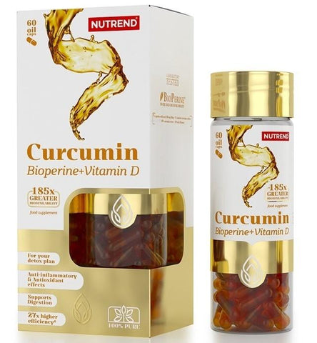 Nutrend Curcumin + Bioperine + Vitamin D - 60 caps