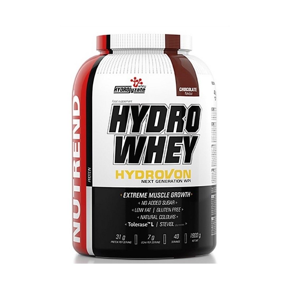 Nutrend Hydro Whey, Chocolate - 1600g