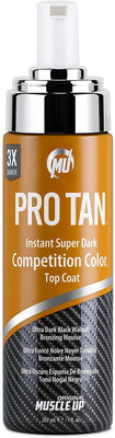Pro Tan Instant Super Dark Competition Color Top Coat, (Foam With Applicator) - 207 ml.