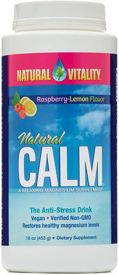 Natural Vitality Natural Calm, Raspberry Lemon - 453g