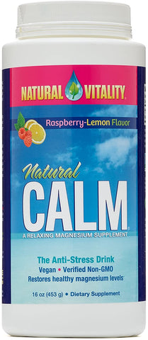Natural Vitality Natural Calm, Raspberry Lemon - 453g