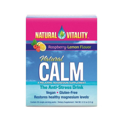 Natural Vitality Natural Calm Packs, Raspberry-Lemon - 30 x 3.3g