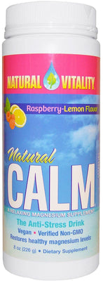 Natural Vitality Natural Calm, Raspberry Lemon - 226g