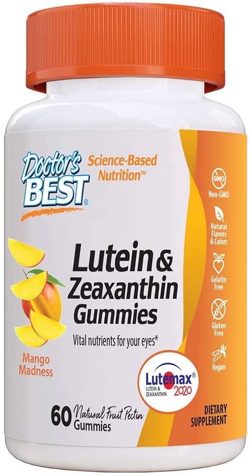 Doctor's Best Lutein & Zeaxanthin, Mango Madness - 60 gummies