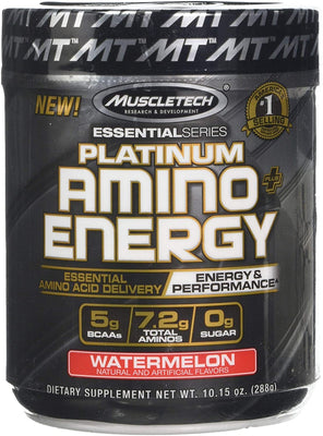 MuscleTech Platinum Amino + Energy, Watermelon - 288g