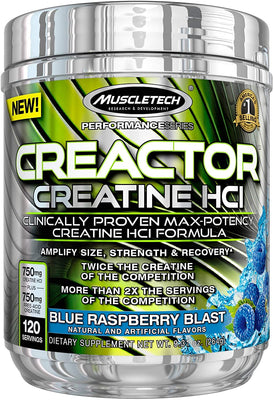 MuscleTech Creactor, Blue Raspberry Blast - 264g