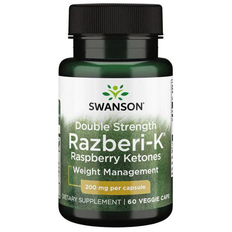 Swanson Double Strength Razberi-K, 200mg - 60 vcaps