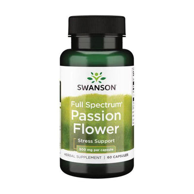 Swanson Full-Spectrum Passion Flower, 500mg - 60 caps