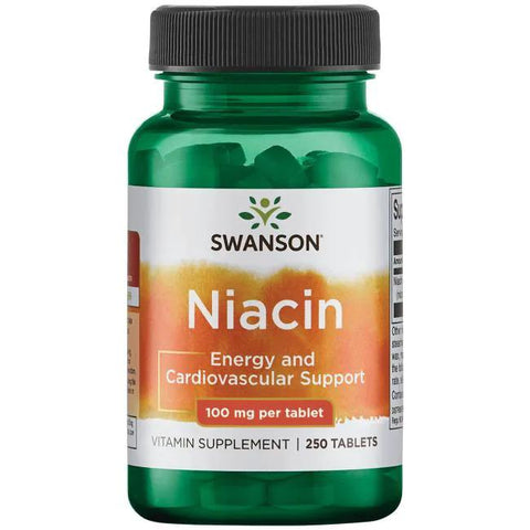 Swanson Niacin, 100mg - 250 tablets