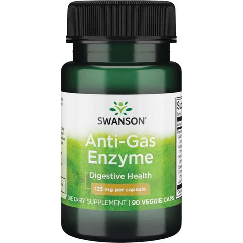 Swanson Anti-Gas Enzyme, 123mg - 90 vcaps