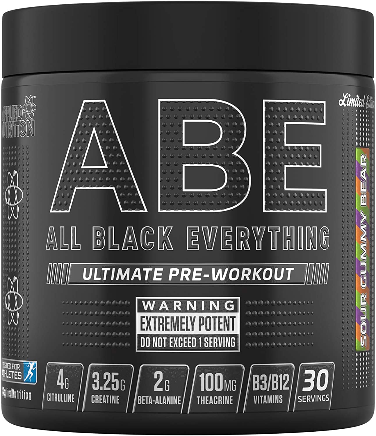 Applied Nutrition ABE - All Black Everything, Sour Gummy Bear - 315g