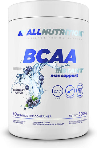 Allnutrition BCAA Max Support Instant, Blueberry - 500g