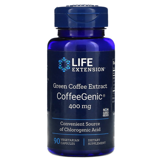Life Extension CoffeeGenic, Green Coffee Extract, 400 mg - 90 vcaps