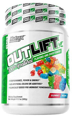 Nutrex Outlift Natural, Gummy Bear - 502g