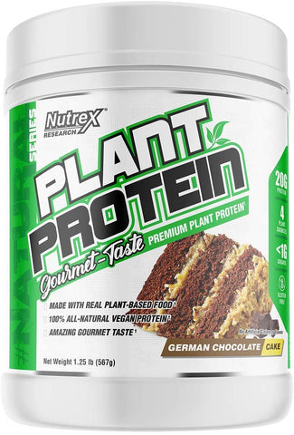 Nutrex Plant Protein, German Chocolate Cake - 567g