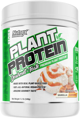 Nutrex Plant Protein, Vanilla Caramel - 540g