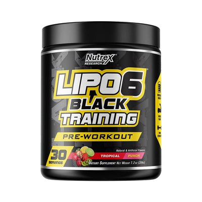 Nutrex Lipo-6 Black Training, Tropical Punch - 204g