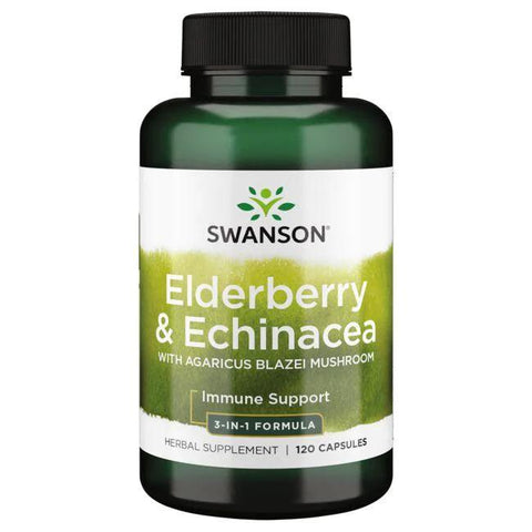 Swanson Elderberry/Agaricus/Echinacea (Immune Support) - 120 caps