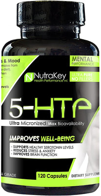 NutraKey 5-HTP, 100mg - 120 caps