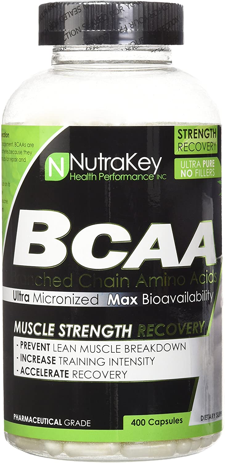 NutraKey BCAA, Capsules - 400 caps