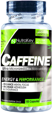 NutraKey Caffeine - 100 caps