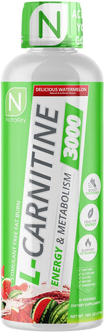 NutraKey L-Carnitine 3000, Watermelon - 473 ml.