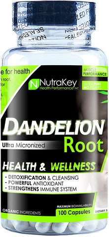 NutraKey Dandelion Root, 525mg - 100 caps