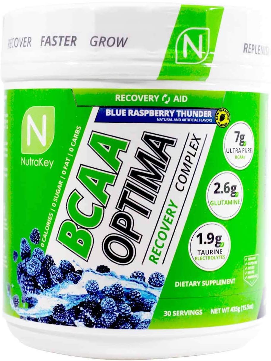 NutraKey BCAA Optima, Blue Raspberry Thunder - 435g
