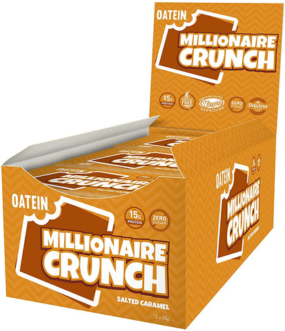 Oatein Millionaire Crunch, Salted Caramel - 12 x 58g