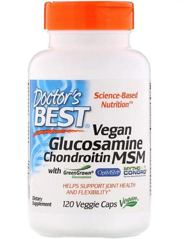 Doctor's Best Vegan Glucosamine & Chondroitin & MSM - 120 vcaps