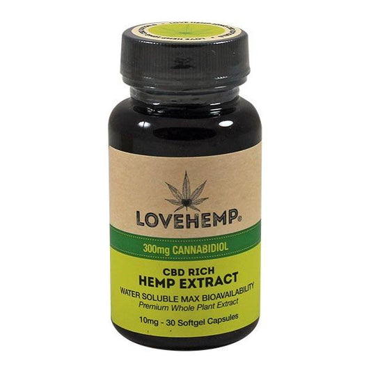 Love Hemp CBD Rich Hemp Extract, 300mg - 30 softgels