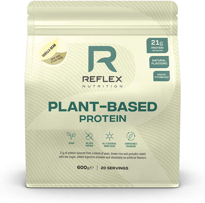 Reflex Nutrition Plant Based Protein, Vanilla Bean - 600g