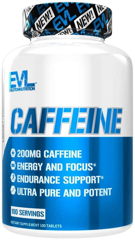 Evlution Nutrition Caffeine, 200mg - 100 tablets